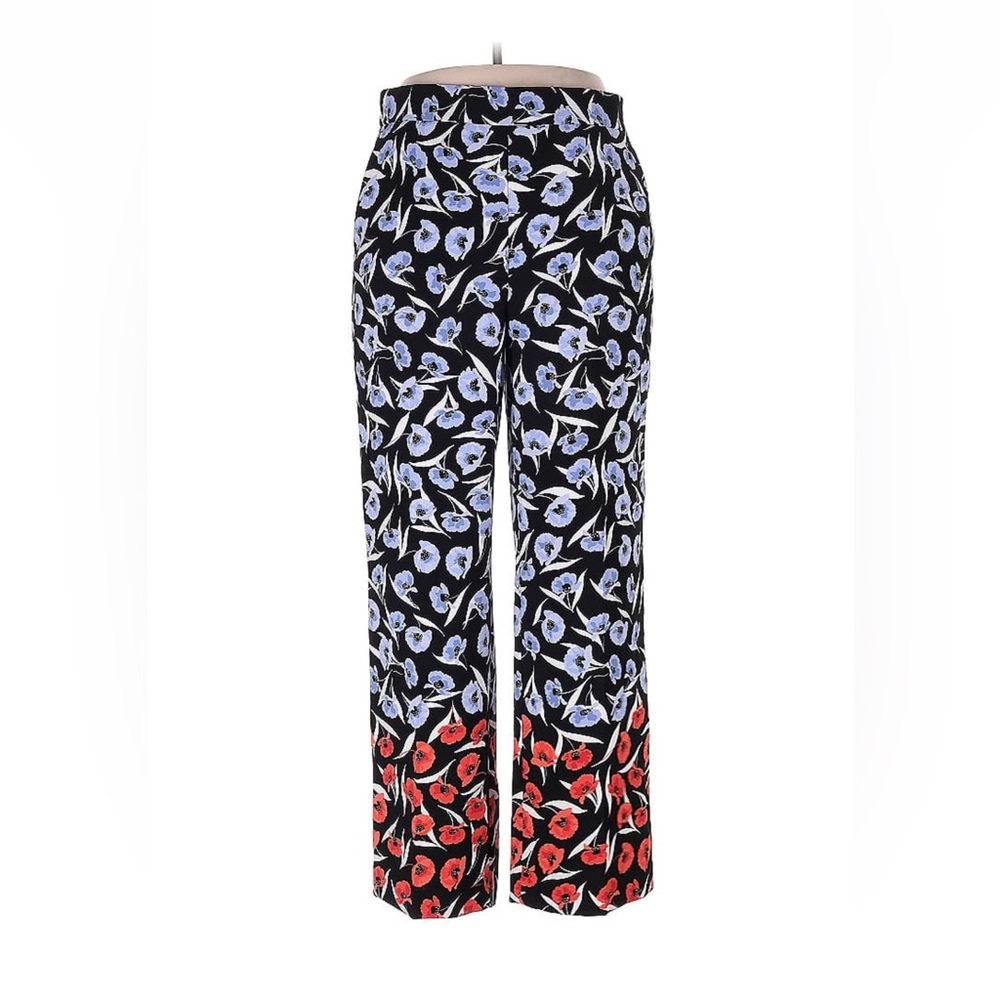 Floral silky slacks - formal pants